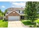Charming two-story home featuring a brick facade, attached garage, and well-maintained landscaping at 2029 Seven Peaks Dr, Cicero, IN 46034