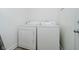 Laundry area with white washing machine and dryer at 3709 Central Ave, Indianapolis, IN 46205