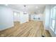 Inviting living room with hardwood floors, neutral walls, and an open layout at 402 N Oxford St, Indianapolis, IN 46201