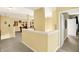 Upstairs hallway with lighting and open doorway at 4704 Pearcrest Way, Greenwood, IN 46143