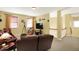 Upstairs living room featuring couches and TV at 4704 Pearcrest Way, Greenwood, IN 46143
