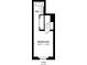 A detailed floor plan of the house's third level, showcasing the layout of the bedroom and bathroom at 629 E 25Th St, Indianapolis, IN 46205