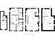 Detailed floor plans showcasing layout of the main, second, third, and lower levels including bedrooms, kitchen, and recreation areas at 629 E 25Th St, Indianapolis, IN 46205