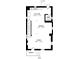 A detailed floor plan of the house's main level, showcasing the layout of the kitchen, dining, and living areas at 629 E 25Th St, Indianapolis, IN 46205