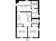 A detailed floor plan of the house's second level, showcasing the layout of the primary bedroom and other bedrooms at 629 E 25Th St, Indianapolis, IN 46205