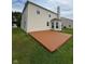Exterior of home featuring siding, a large deck and bay window at 6632 Coppel Ct, Indianapolis, IN 46259