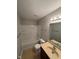 Bathroom with tub, shower, vanity and tile floors at 6632 Coppel Ct, Indianapolis, IN 46259