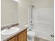 Well-lit bathroom with a combined shower and tub at 8212 Twin River Dr, Indianapolis, IN 46239