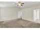 Bedroom boasting vaulted ceiling, bright windows, and en suite access at 8212 Twin River Dr, Indianapolis, IN 46239