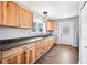 Charming kitchen with wooden cabinetry, stainless steel appliances and sleek countertops at 9267 N State Road 135, Morgantown, IN 46160