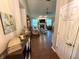 Inviting living room with hardwood floors, a fireplace, and comfortable seating arrangement at 9947 Comb Run Ct, Avon, IN 46123