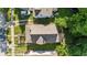 An aerial view of a well-maintained home with a spacious yard and a sturdy roof at 1016 W 31St St, Indianapolis, IN 46208