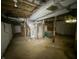 Basement with concrete flooring and exposed pipes at 1016 W 31St St, Indianapolis, IN 46208