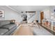 Large finished basement with living area, playroom, and exercise equipment at 10198 N State Road 75, North Salem, IN 46165