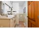Charming bathroom with vessel sink, modern fixtures, and ample lighting at 10198 N State Road 75, North Salem, IN 46165