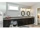 Bathroom with and sinks and granite counter at 13427 Merryvale St, Fishers, IN 46037