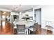 Spacious eat-in kitchen offers a large island with seating and modern finishes at 13427 Merryvale St, Fishers, IN 46037