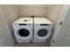 Laundry closet with new Whirlpool washer and dryer at 14514 Hanford Ln, Carmel, IN 46074