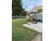 A backyard patio with outdoor furniture and grill is ready for outdoor parties at 174 Jordan Dr, Franklin, IN 46131