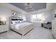 Serene main bedroom featuring tray ceiling and ample natural light at 18980 Seaforth Way, Westfield, IN 46074
