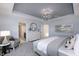 Relaxing main bedroom with tray ceiling and walk-in closets at 18980 Seaforth Way, Westfield, IN 46074