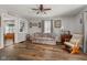 Comfortable living room with hardwood floors and neutral decor, creating a relaxing atmosphere at 1927 N Cherry St, Columbus, IN 47201