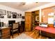 Functional home office with a desk, storage drawers, and plenty of space for work or study at 218 Narcissus Dr, Indianapolis, IN 46227
