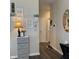 Stylish hallway with decorative accents and a view of the office area at 2485 Blue Ridge Dr, Greenwood, IN 46143