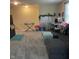 Second floor loft area with couch and railing overlooking the staircase at 2485 Blue Ridge Dr, Greenwood, IN 46143