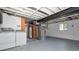 Unfinished basement with washer, dryer, and mechanicals at 2606 Shakespeare Dr, Southport, IN 46227