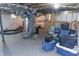 An unfinished basement area with a combination of storage and utilities at 2650 S Meridian St, Indianapolis, IN 46225