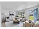 Cozy living room with stylish furniture, modern decor, and plenty of natural light at 2829 Dakota Dr, Anderson, IN 46012