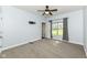 Bedroom with neutral carpet, ceiling fan and nice view at 3050 Montgomery Blvd, Lapel, IN 46051