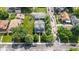 An aerial view of a well-maintained, two-story house with a large, green lawn and mature trees at 3101 N Washington Blvd, Indianapolis, IN 46205