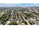 Wide aerial view showcasing a residential area with lush greenery, homes, and a cityscape skyline at 3101 N Washington Blvd, Indianapolis, IN 46205