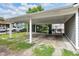 A spacious carport area provides ample parking and features a fenced area for added security and convenience at 3101 N Washington Blvd, Indianapolis, IN 46205