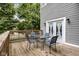 This charming outdoor deck features a table with four chairs, perfect for enjoying the outdoors in comfort at 3101 N Washington Blvd, Indianapolis, IN 46205