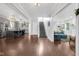 Spacious open concept living area with hardwood floors and modern decor at 3101 N Washington Blvd, Indianapolis, IN 46205