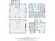 Four floor plans showcasing layout of basement, and first through third floors at 3101 N Washington Blvd, Indianapolis, IN 46205