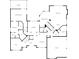 Layout of the first floor featuring the kitchen, living room, primary bedroom, and dining area at 3893 Bent Tree Ln, Greenwood, IN 46143