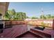 Back deck offering an outdoor space for relaxation and entertainment, with views of the surrounding neighborhood at 4020 Eisenhower Dr, Indianapolis, IN 46254