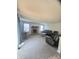 Spacious living room featuring a brick fireplace and neutral paint at 430 N Greenbriar Dr, Greenwood, IN 46142