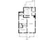 Main floor plan featuring a kitchen, mudroom/laundry, living/dining area, and primary bedroom with ensuite bath at 44 S Tremont St, Indianapolis, IN 46222