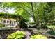 Relaxing backyard with pergola, hammock, and lush greenery, a serene outdoor escape at 4976 Rockne Cir, Carmel, IN 46033