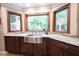 Stylish kitchen sink features a bay window with lovely views at 4976 Rockne Cir, Carmel, IN 46033