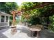 Inviting outdoor patio with pergola-covered kitchen and stone accents, ideal for entertaining at 4976 Rockne Cir, Carmel, IN 46033