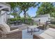 Spacious outdoor deck featuring stylish patio furniture, ideal for relaxing or entertaining guests at 6009 Ralston Ave, Indianapolis, IN 46220