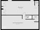 Basement floorplan showcasing unfinished and finished space with a stairway, closet and bathroom at 6009 Ralston Ave, Indianapolis, IN 46220