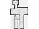 Second floor floorplan featuring a bedroom, bathroom, walk-in closet, and attic/loft space at 6009 Ralston Ave, Indianapolis, IN 46220