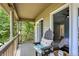 Comfortable balcony seating with a view, creating a relaxing outdoor retreat off the main bedroom at 6298 Briargate Dr, Zionsville, IN 46077